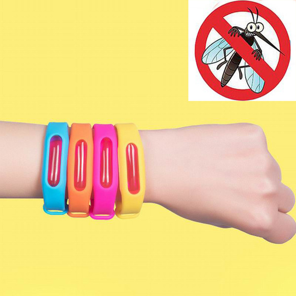 High Quality Silicone Mosquito Bracelet Silica Gel Insect Repellent Wristband Luminous Color Circle Children Anti-mosquito Ring Wholesale