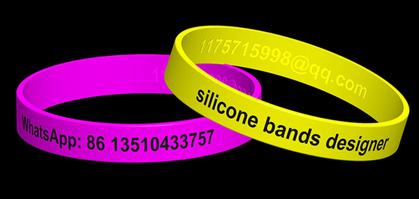 embossed inside adult silicone bands debossed outside armbands