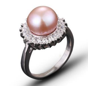 Fashion high-grade natural pearl diamond ring wholesale