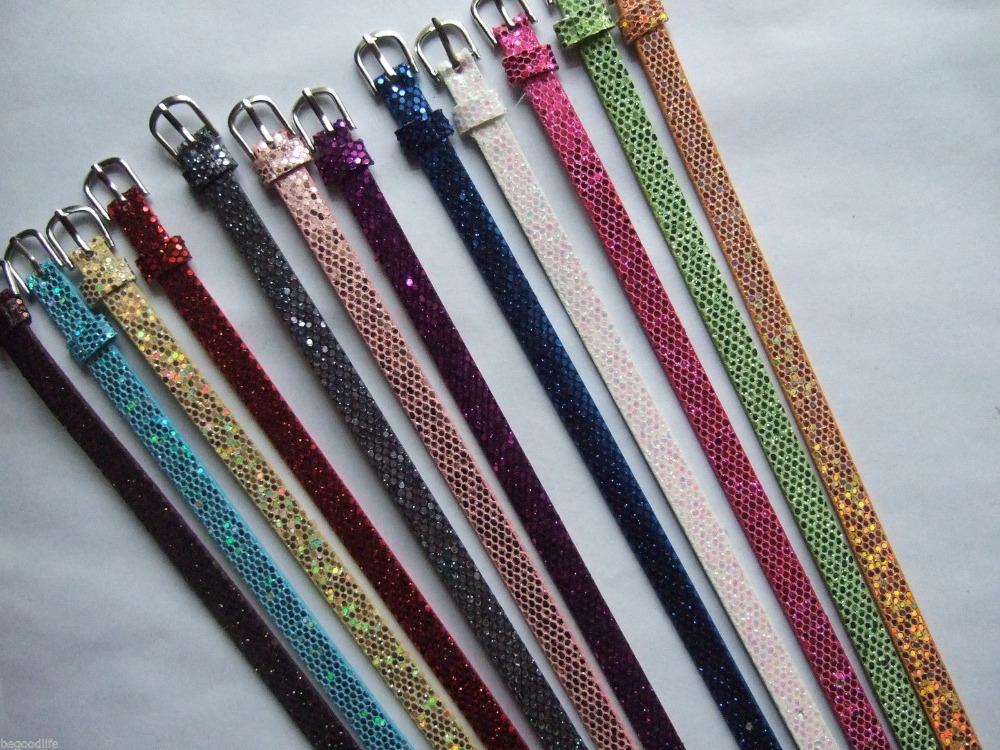 100 pcs Mixed Color PU leather Bracelet Wristband Fit 8mm Slide Charm Letters Fine Jewelry