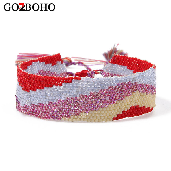 Go2boho Dropshipping MIYUKI Bileklik Pulseras Friendship Seed Beads Bracelet Charms Cuff Women Jewelry Weave Bracelets Femme