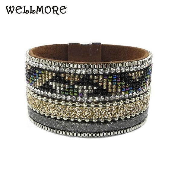 wellmore 2017 new model beads bracelets wrap bracelets Bohemian bracelets&bangles for women