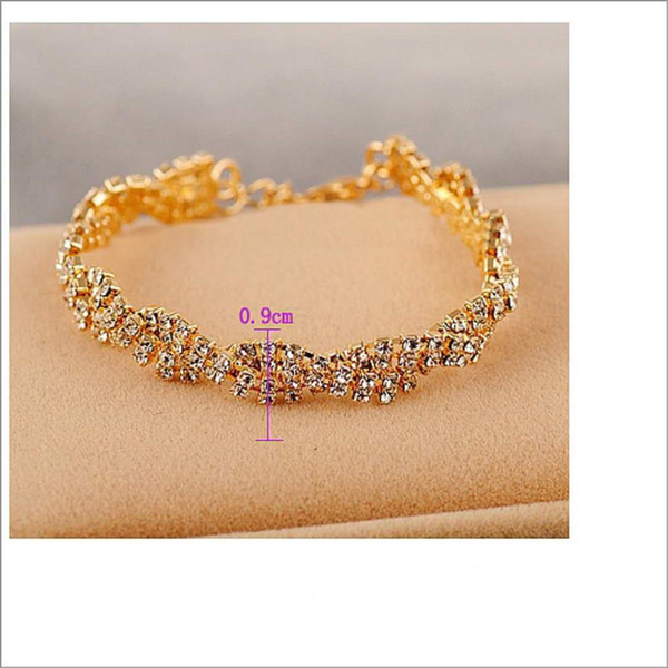 Miraculous Garden Silver Plated Clear Crystal Rhinestone Wedding Link Tennis Bracelet