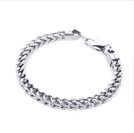 Fashion Mens Stainless Steel Bracelet & Bangle Charms Hip Hop Party Rock Link Chain Lobster Clasp Bracelets Fashion Jewelry