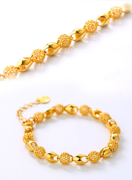 wedding bracelets Gold-plated Vietnamese sakin bracelet retro hollow bracelet lady crossborder hot style buddhist bead bracelet women bangle