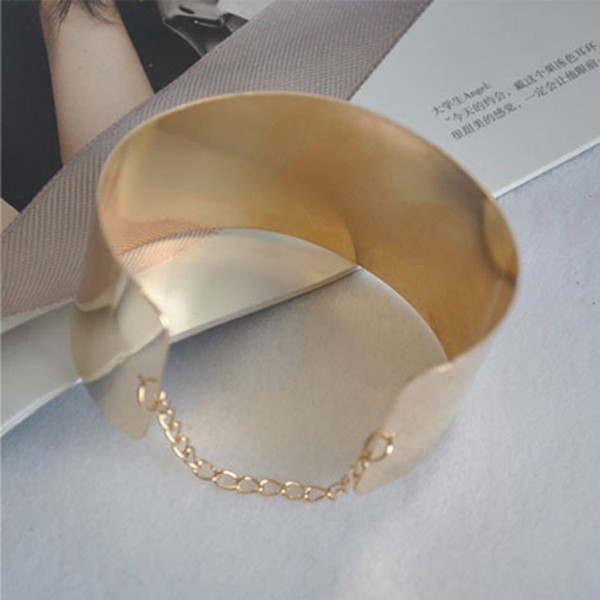 Mirror chain bracelet 18K gold-plated rhodium-plated bracelet Korean fashion boutique smooth bracelet wholesale Valentine's Day gift