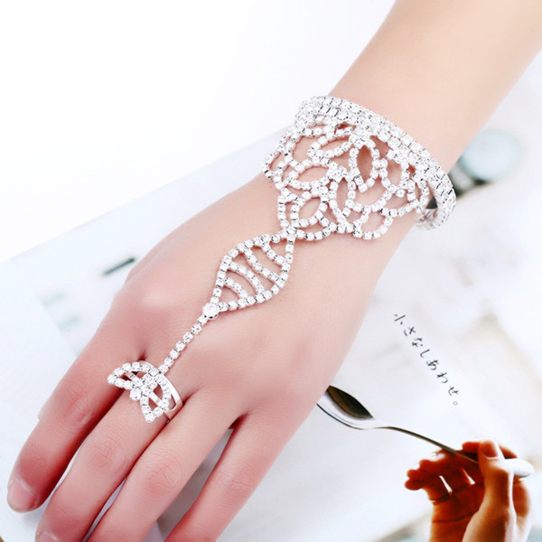 European American Wedding Jewelry Bride Jewelry Fashion White Wedding Accessories Claw Chain Back Chain