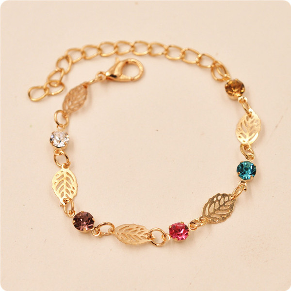 Fashion Leaf Ornaments Vintage Personality Alloy Bracelet Accessories