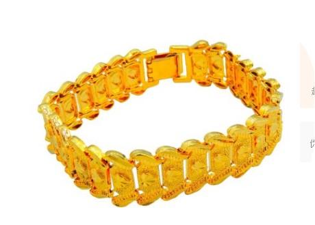 low price high quality yellow gold filled dragon head men's bracelet (215mm)jnhj