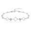 The latest original design S925 pure silver jewelry natural tree jewelry small fresh inlay zirconia hollow four-leaf clover wedding bracelet