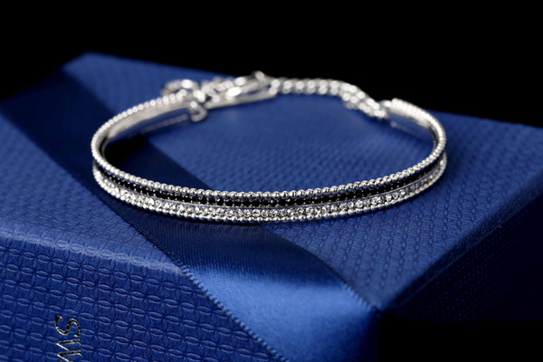 2019 new bracelet top white crystal percentage with counter full package and exclusive counter scan code