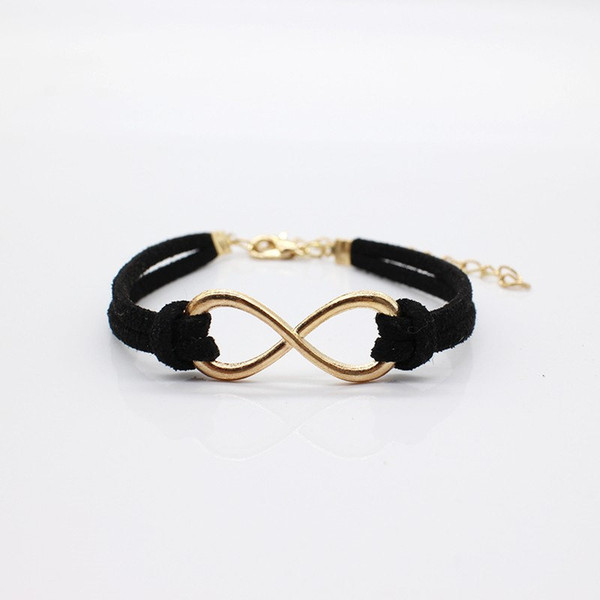 2018 Fashion Multilayer Handcuffs simple Leather charm Bracelets Bangle Black Rope chain bike OWL cross Heart Jewelry For men Women