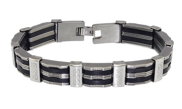 Titanium Steel Bracelet Fashion Male Silicone Bracelet