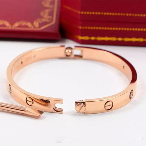 New 2color luxury design European stainless steel bracelet and bracelet Fit brand men's and women's couple bracelet Christmas gift