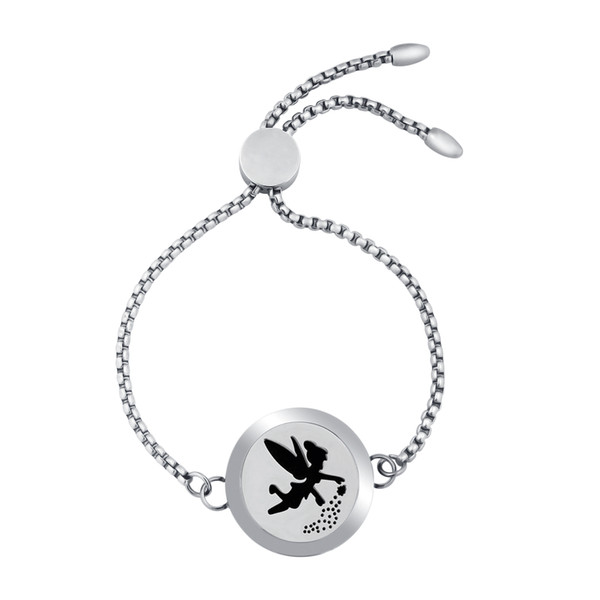 25mm Enamel Essential Oil Diffuser Locket Bracelet Love Letter Charm Aroma Diffuser Magnetic Locket Bracelets Adjustable Women Gift