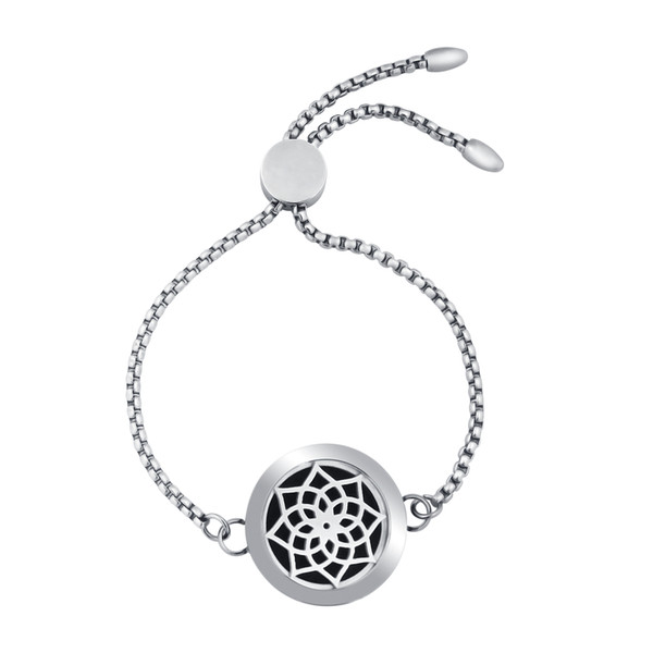 25mm New Arrival Stainless Steel Magnetic Locket Bracelet Aroma Essential Oil Diffuser Locket Bracelets Women Gift