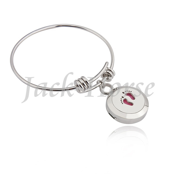 Newest Essential Oil Diffuser bangles tree life and OM style bracelets stainless steel bracelet locket 20mm with free pads #mms