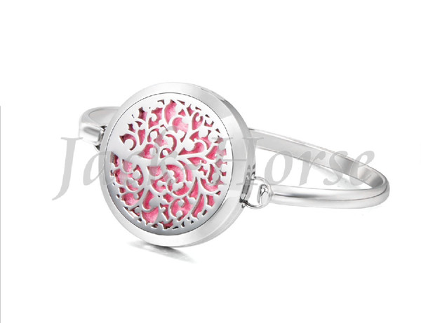 25mm stainless steel aromatherapy essential oil perfume diffuser bracelet hollow pattern for fashion women #mms