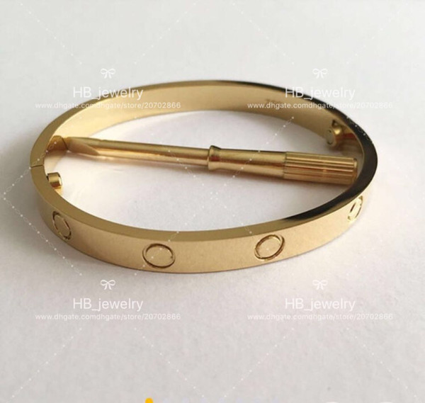 Popular fashion brand High version screw bangle bracelet for lady Design Women Party Wedding Lovers gift Luxury Jewelry for Bride With BOX