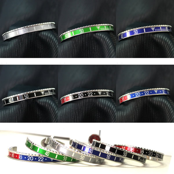 Beichong Unisex 316l Stainless Steel Watch Classic Speedometer Bracelet Titanium Lovers Dial valentine's day Speedometer Bangles