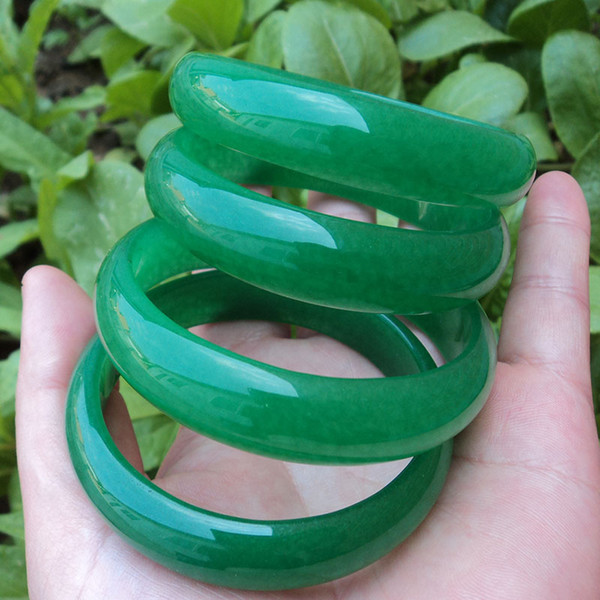 Certificate of 56-64 Pure Natural Green Jadeite Greenstone Bracelet Quartz Rock Jadeite Ice Greenstone Bracelet Belt