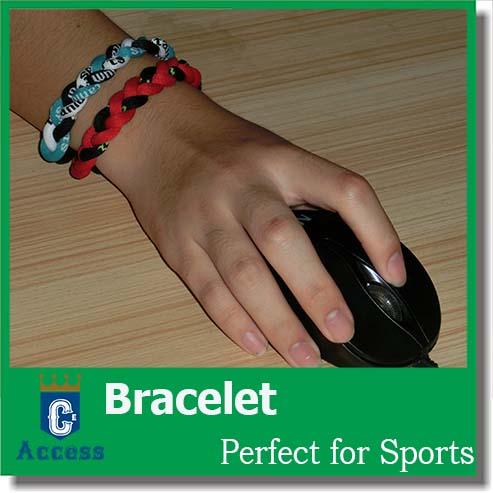 fashion health titanium silicon balance energy handmade bracelets