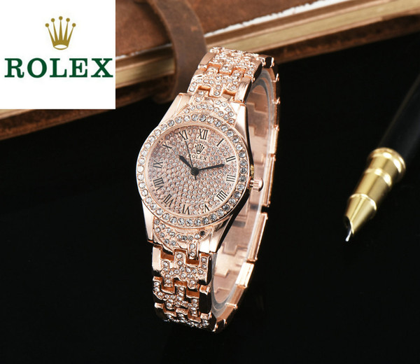 GIFT luxury brand designer ladies watches luxury diamond watch advanced custom Original imported quartz movement stainless steel Wristwatch