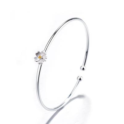 New Trend Fashion Little Cherry Blossom Bracelet Fine Opening Adjustable Original Design Girls Temperament Women Bracelet