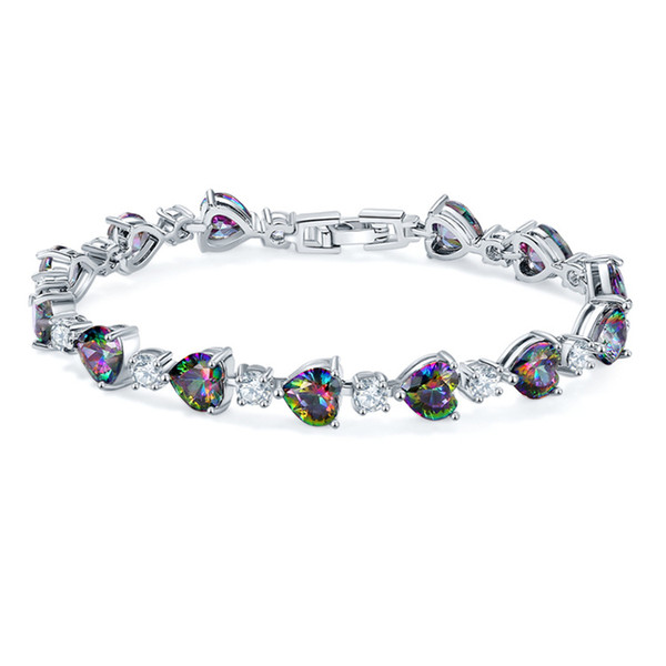 Fashion party jewelry 2019 New Small droplets of love Crystal from Bracelet Shape Simple Flower Women Sweet gift