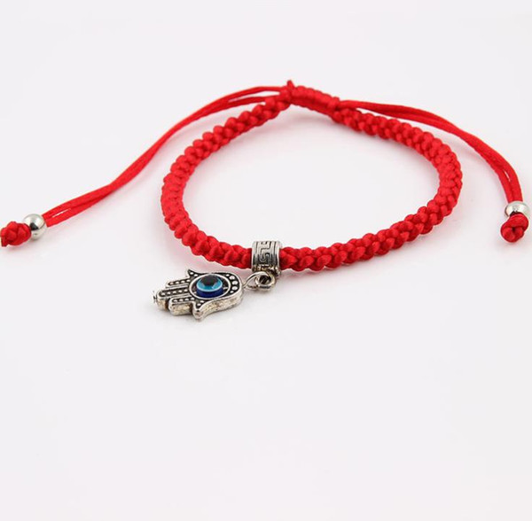 Bracelet Red Thread Blue Eye Women's National Charm Women Handmade Adjustable bracelet with sliders decoration free shipping