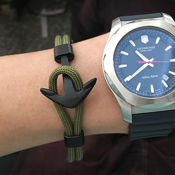 2019 New Hand Rope Anchor Hand-Woven Simple Fashion Creative Men and Women Wrist Jewelry