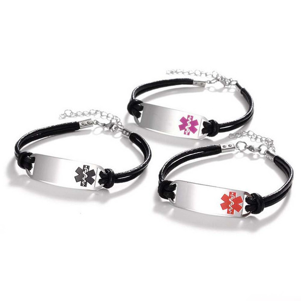 explosion creative stainless steel foreign trade European and American jewelry medical snake logo bracelet free shipping