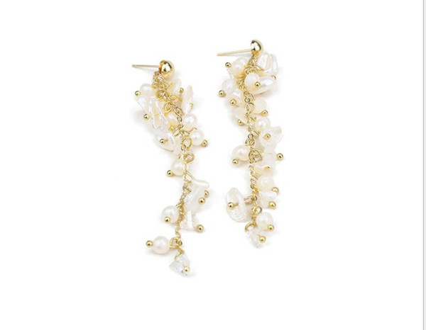 New European and American Trend Special-shaped Pearl Accessories Earrings French Retro Creative Fashion Elite Earrings Jewelry