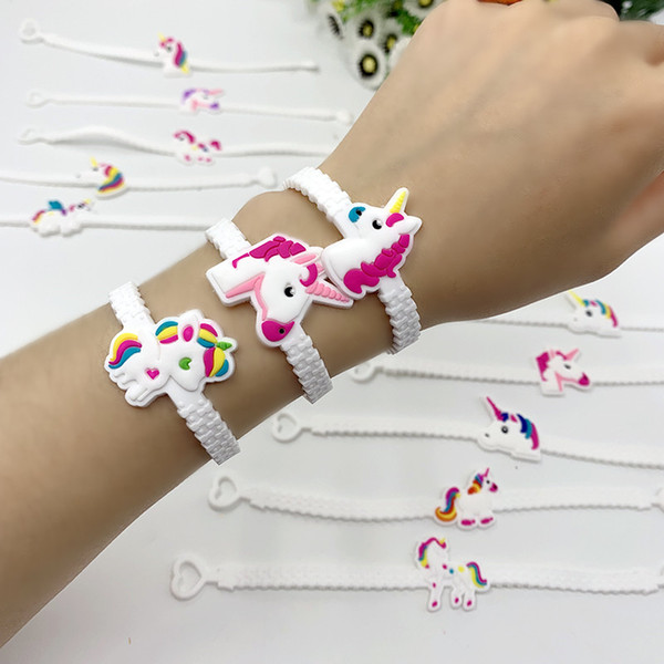 Unicorn PVC personality lovely unicorn silicone bracelet bracelet band party gift children's jewelry jewelry ornaments ornaments ornaments