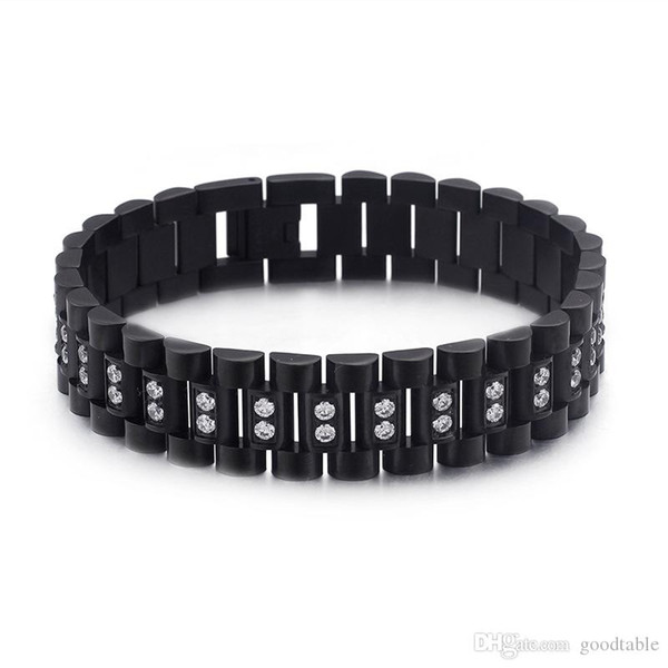 Titanium jewelry wholesale steel strap type bracelet Stainless steel men's bracelet manufacturer sources of direct selling