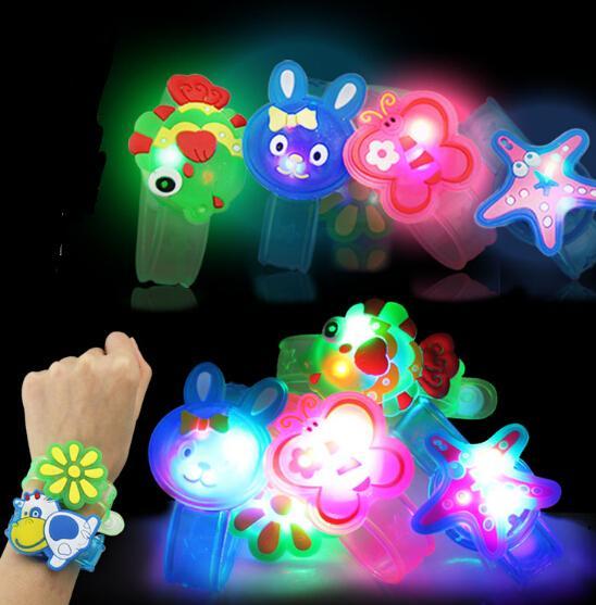 Creative Cartoon LED Watch flash Wrist bracelet light small gifts children toys stall selling goods Christmas Festival decoration