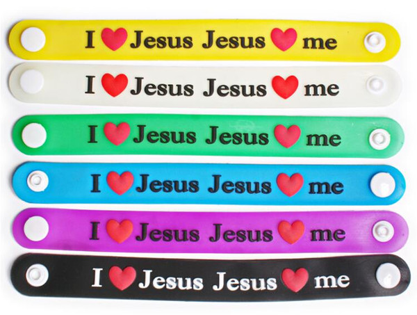 Christian I Love Jesus, Jesus love Me.Children Kids Silicone Wristband