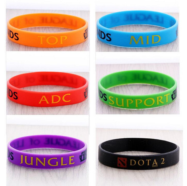 Silicone Bracelets LOL League of Legends Game Creeper Sport wristband cuff accessories Creeper Wrist Band 6 Color Bracelets