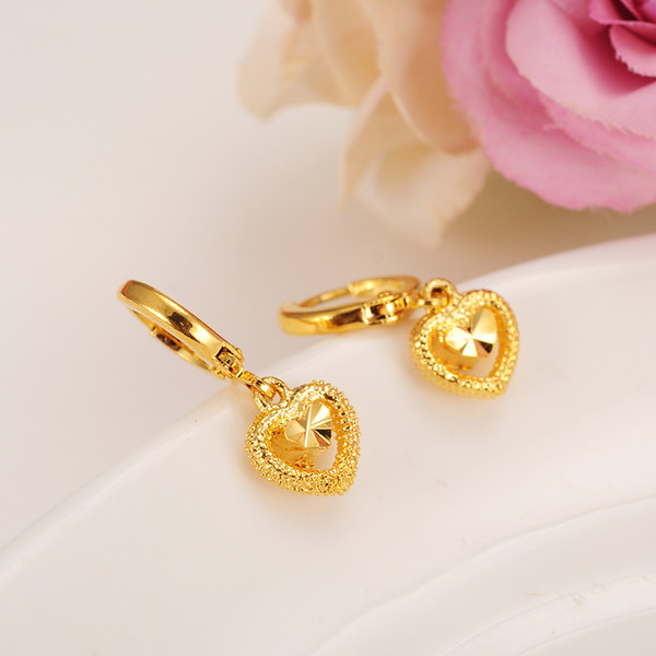 Gold Heart Earrings Women/Girl Love Trendy Jewelry for African/Arab/Middle Eastern beAfrica Arab ItemsEarrings Middle East Gift baby jewelry