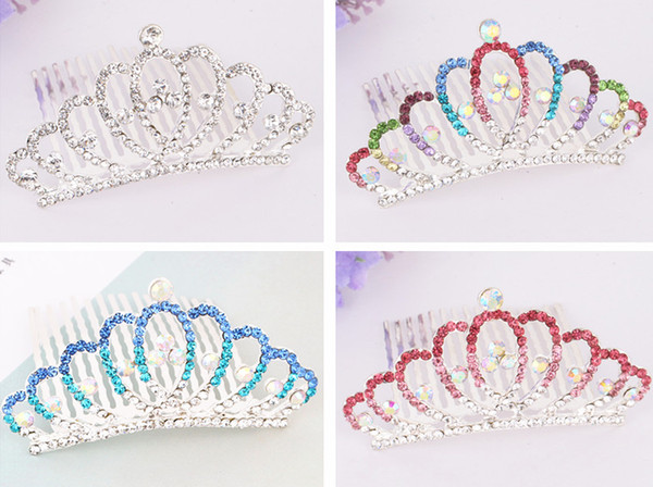 Elegant Crystal Hair Combs Hairpins for Girls Crystal Rhinestones Women Hair pins Bridal Headpiece Hair Jewelry Accessories