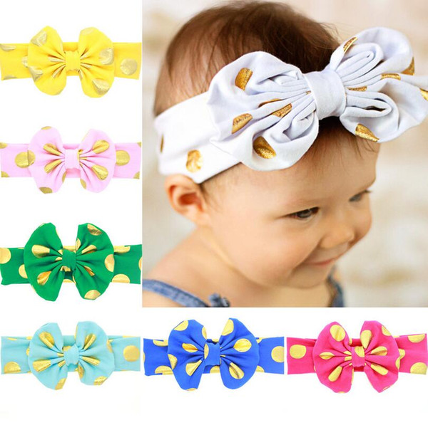 Best gift Hot Child Cottage Hot Strip Dot Big Bunny Rabbit Ears Baby Headband TG135 mix order 30 pieces a lot