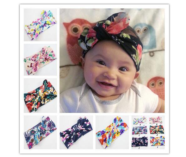 Wholesale new minimalist Bohemian fashion hair bows accessories children's baby print cross-hair accessories head band for a photo tape