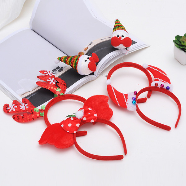 Christmas headdress decoration dress headband headband Santa Claus antlers hair accessories chilldren kid head buckle free Shipping