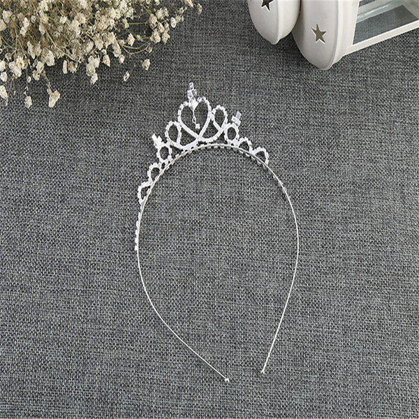 Hot Sale Beautiful Shiny Crystal Bridal Tiara Party Pageant Silver Plated Crown Hairband Cheap Wedding Accessories 2019 New Design T0253