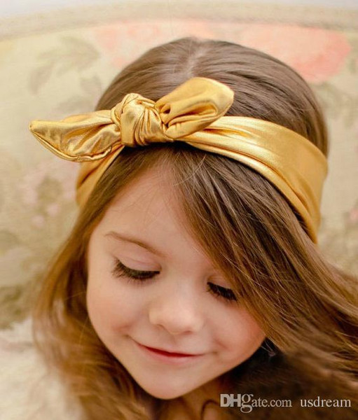 Fashion Gold Gilding Butterfly Knot Headband Hair Band Bowknot Design Hair Jewelry for Children Girls Drop Ship 120058