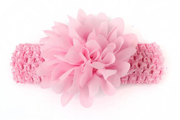 Toddler Baby Girls Flower Headband Elastic Rope Hair Band for Infant Girls Knit Cotton Floral Headwear Demon868