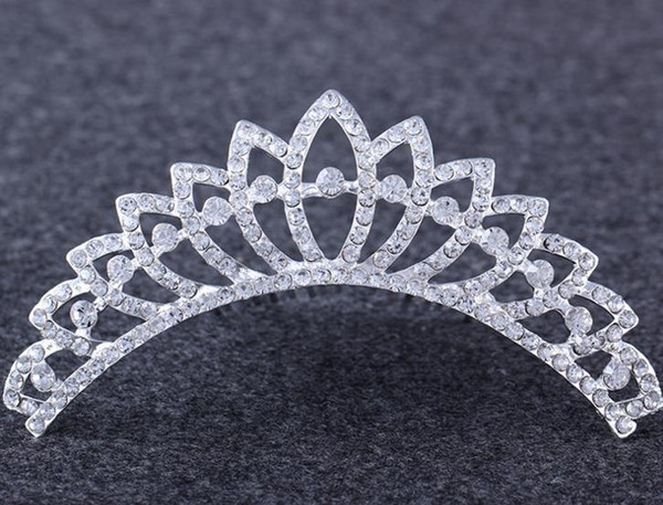 Fashion Wedding women girl princess crowns party rhinestone crystal comb crown tiaras hair jewelry fancy dress costume props Christmas gift