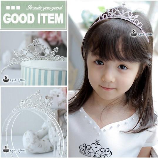 NEW Flower Rhinestone Headbands Kids Headwear Girl Wedding Dress Accessories Princess Crown Hair Accessories Girls Hair Bands