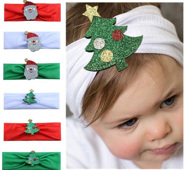 New Arrival Children's Christmas Headbands Baby Kids Christmas Decoration Turban Fashion Hair Strap Hair Accessories Free ship