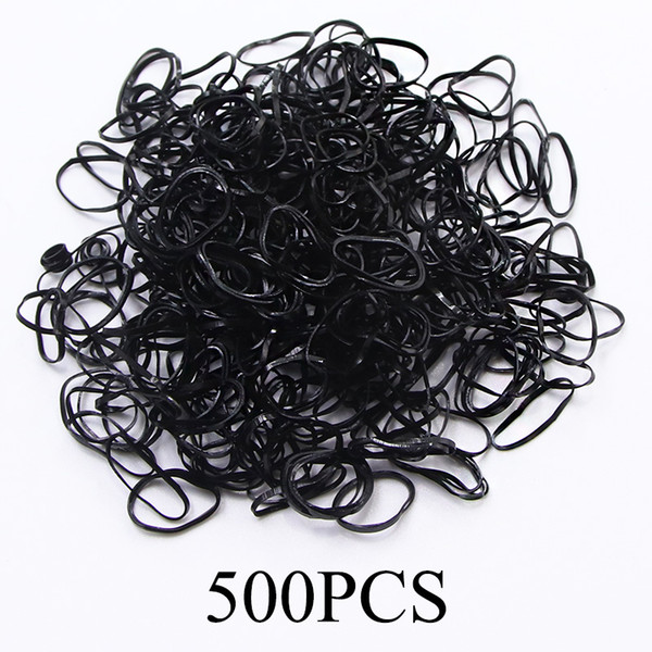 Disposable Children Baby TPU Hair Holder Rubber Bands Elastic Hair Band Girl Tie Gum Hair Accessories About 500PCS/Lot 10bags Wholesale